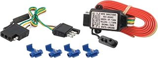 CURT 55179 Non-Powered 3-to-2-Wire Splice-in Trailer Tail Light Converter Kit, 4-Pin Wiring Harness