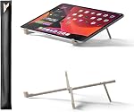 =Native Union Plier le support d'ordinateur portable – pliable ultra-mince & Support portable – Ergonomique & Angle de visualisation optimisé – pour 13 à 16 1 cm MacBooks & Ordinateurs portables, 10 à 16 1 cm iPads & Comprimés (Sandstone)
