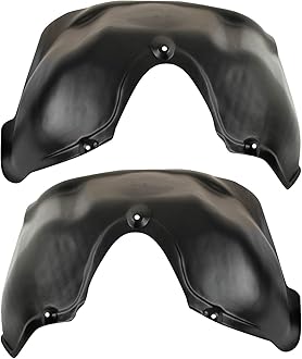 TRQ Front Inner Fender Liner Set Compatible with 1994-2001 Dodge Ram 1500 1994-2002 Ram 2500 Ram 3500 CH1248104 CH1249104