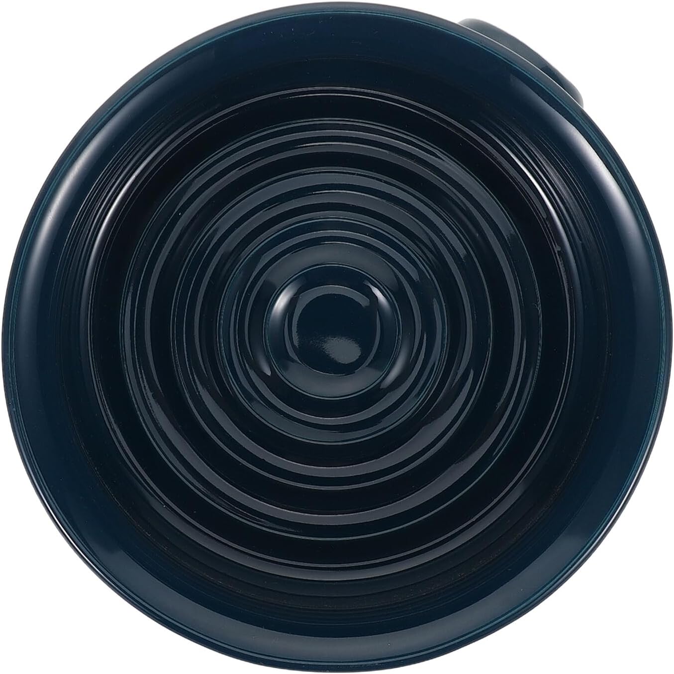 Shaving Soap Bowl for Men Ceramic Lather Dish Navy Spiral Design Quick Foam Generation Shave Cream Cup Suitable for Home, Travel, and Barber Use
