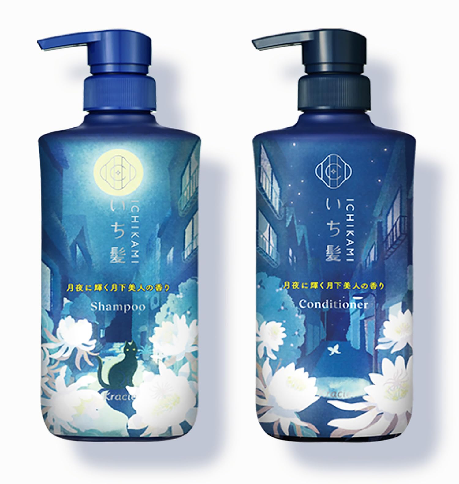 数量限定 いち髪 月下美人シャンプー＆コンディショナー＆オイルセラム トイレタリー】予防美髪ケアの「いち髪」から「日本の四季を