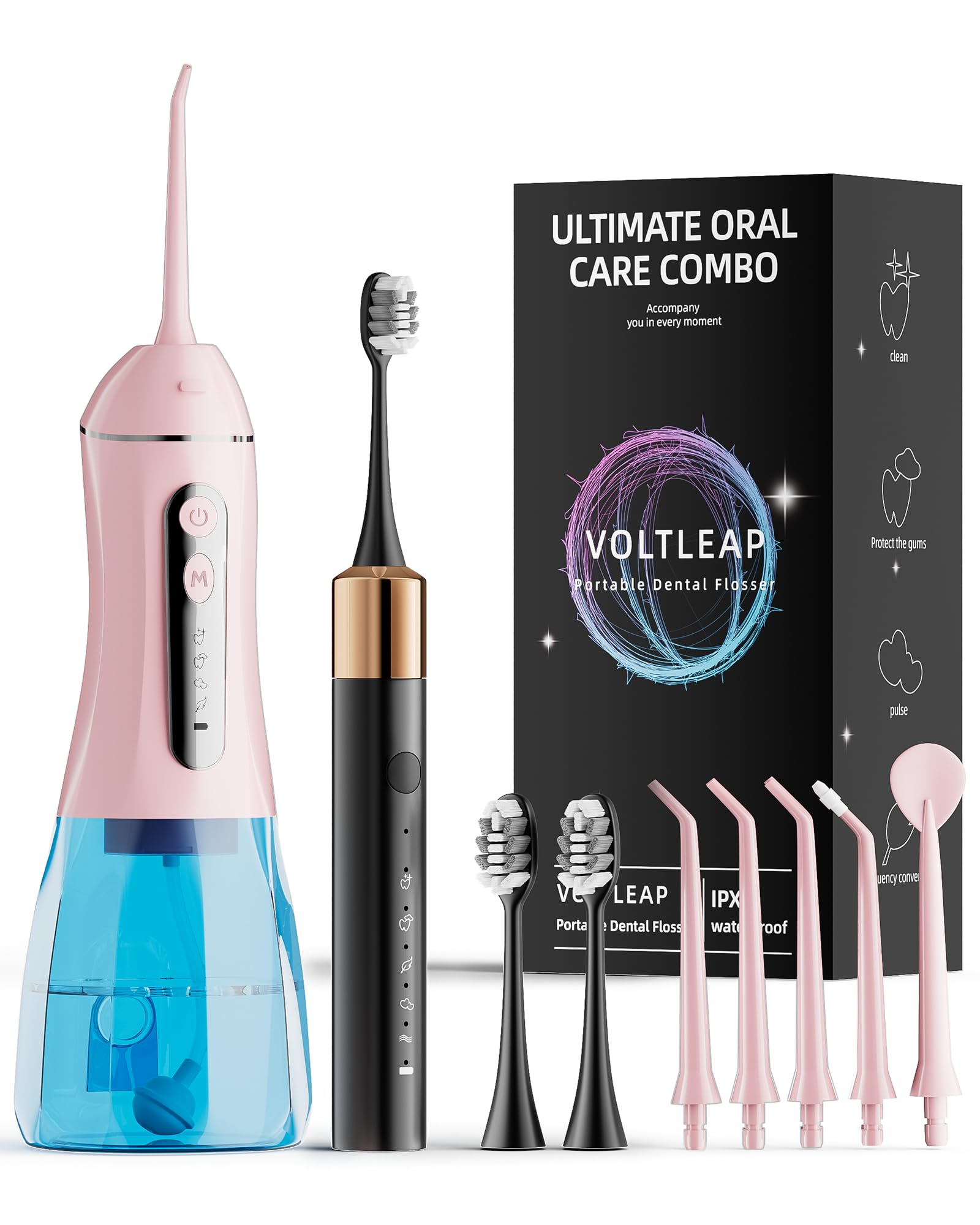Electric Toothbrush Water Flosser Adults Sonic Electric Toothbrush and Electric Floss for Adults and Kids Water Dental Picks