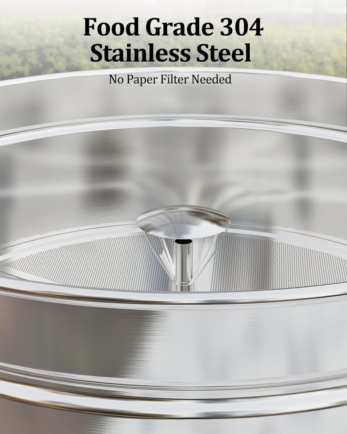 100-Cup Commercial Coffee Maker, 14L Stainless Steel Coffee Percolator Electric Coffee Urn, Fast Brew, Auto Reboil & Boil-Dry Protection, Hot Water & Hot Chocolate Dispenser for Party Buffet Catering