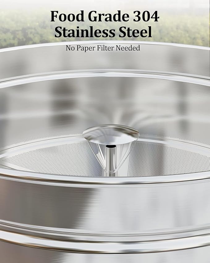 Cafetera Eléctrica 100 Tazas, 14L Acero Inoxidable, Dispensador de Agua Caliente miniatura 5