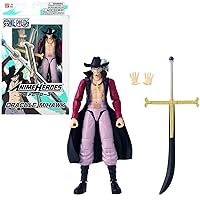 BANDAI – Anime Heroes – One Piece – Dracule Mihawk “Occhio di Falco” 17 cm – Action
