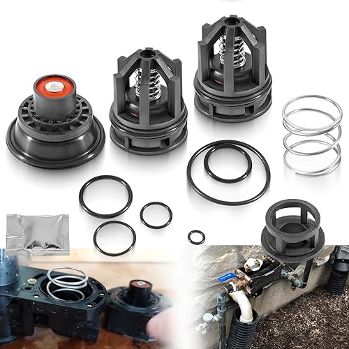 Miniatura 8 de RK34-375 - Kit de reparación completo para repuesto para modelos Zurn Wilkins 375, 375XL, 375ST, compatible con kit de piezas internas de prevención