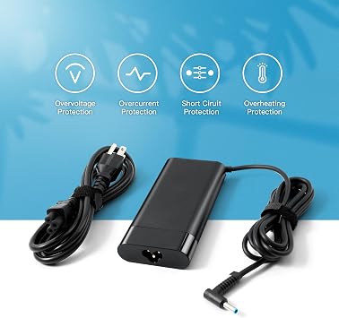 150W AC Adapter Fit for HP ZBook Studio G3 G4 G5 G6, ZBook 15 16 17 15u 15v G3 G4 G5 G6 G7 G8 G9, TPN-CA11 ZBook 150W 135W 120W Laptop Charger Power Cord