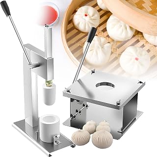 Generic Baozi Maker, Manual Bun Making Machine for Delicious Bao, Semi-Automatic Steel Mold, 400-500 Buns/H, Small Size for Cooking