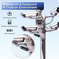 Vista 4 de VCELINK Acoplador RJ45 Impermeable IP68 Perfil Corto, Conector Ethernet Impermeable Blindado Cat6/Cat5E/Cat5, Extensor de Cable de Red LAN