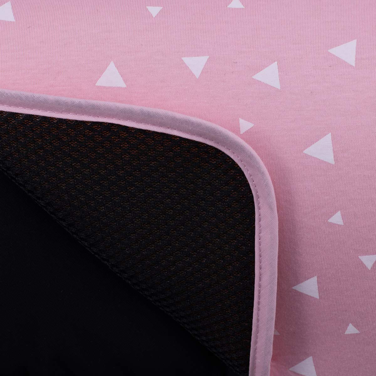 JYOKO KIDS Cuscino Passeggino Universale + Protezione per Cintura di Sicurezza, Materassino Universale per Carrozina Realizzato in Tessuto di Cotone + Schiuma e Tecnico Traspirante (Pink Sparkles)