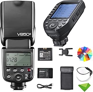Godox V850II V850 Flash w/XproII-S Trigger for Sony Cameras, 650 Full-Power Flashes 2000mAh Li-ion Battery GN60 2.4G 1/8000s HSS 1.5s Recycle Time Standard Hotshoe Camera Speedlight Speedlite