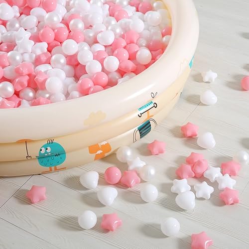 Miniatura 133 de GOGOSO 100 bolas de plástico para bebés y niñas pequeñas para casa de juegos, piscina para bebés, centros de diversión, para bebés, niños, niños 100