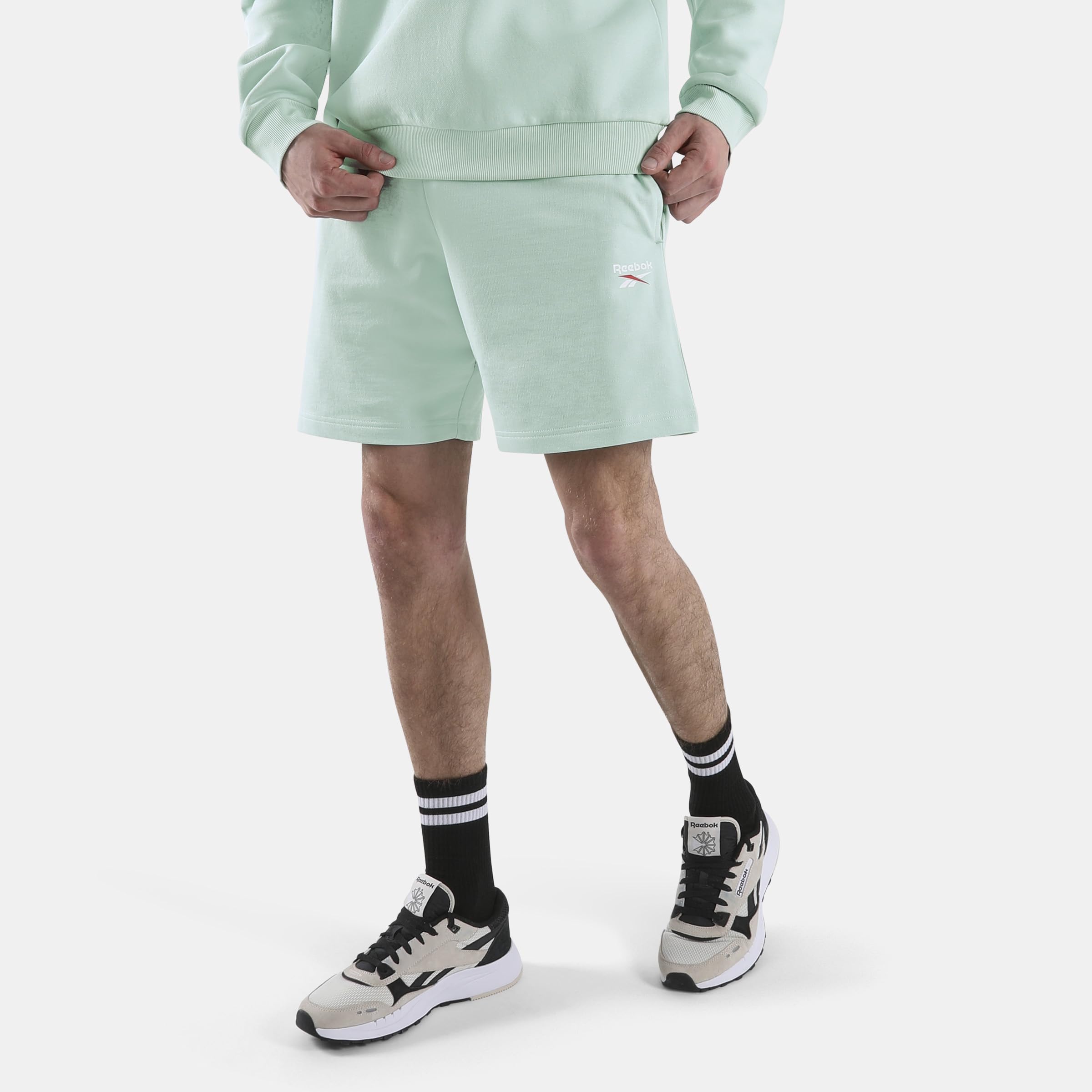 Reebok - Id Logo Shorts, Man  Tranquil Teal Men's Small