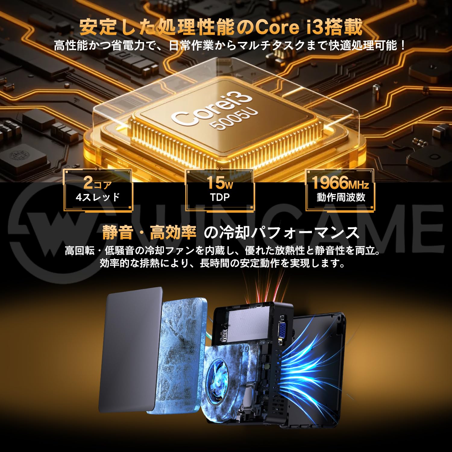 Amazon.co.jp: Wingame ミニPC Core i3 Windows11 Pro Office2024搭載