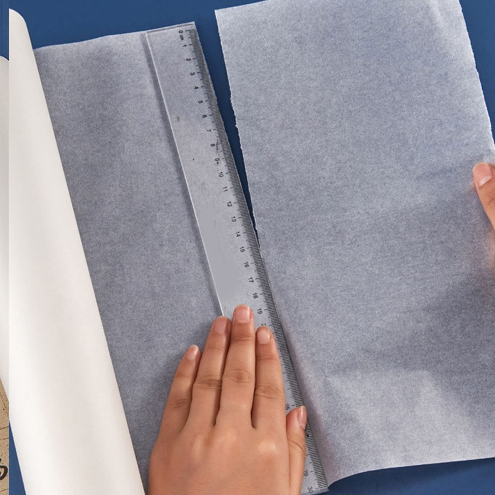 Rollo De Papel De Calco Liviano, Rollo De Bocetos De 24 Pulgadas, Papel De Transferencia Translúcido Para Coser, Dibujar, Dibujar, Arquitectura, Copiar Bocetos, Imprimir álbumes De Recortes(23m)