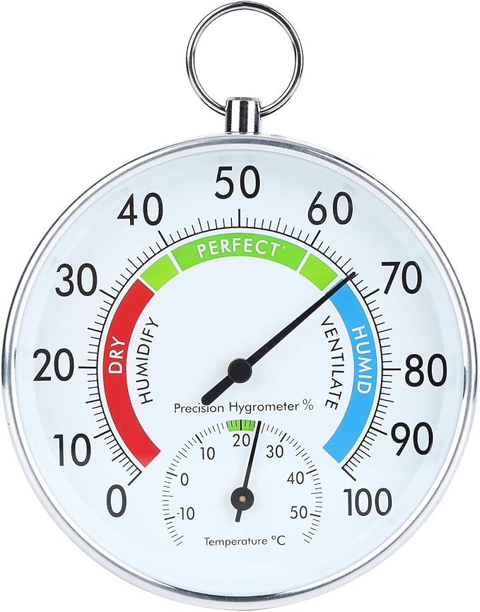Qiilu Grow Tent Thermometer Hygrometer Thermometer