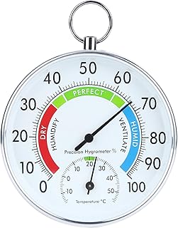 Thermometer Hygrometer,Indoor Outdoor Thermometer,Wall-Hanging Temperature Humidity Meter, for Home Warehouse Office, Thermometer Hygrometer,Indoor Outdoor Thermometer Temperature Humidity Meter