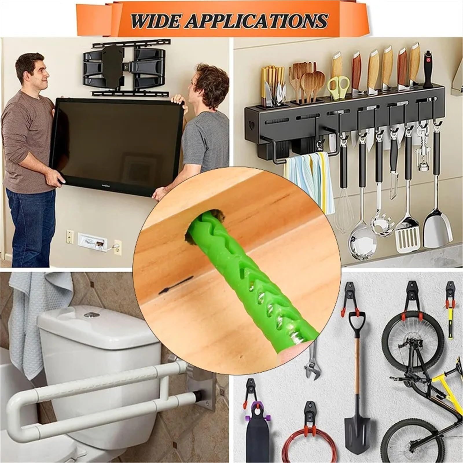 Fisher Tasselli Tubo con tappo a vite ad espansione Elementi di fissaggio for bullone autofilettante alta resistenza for carichi pesanti(30Sets)