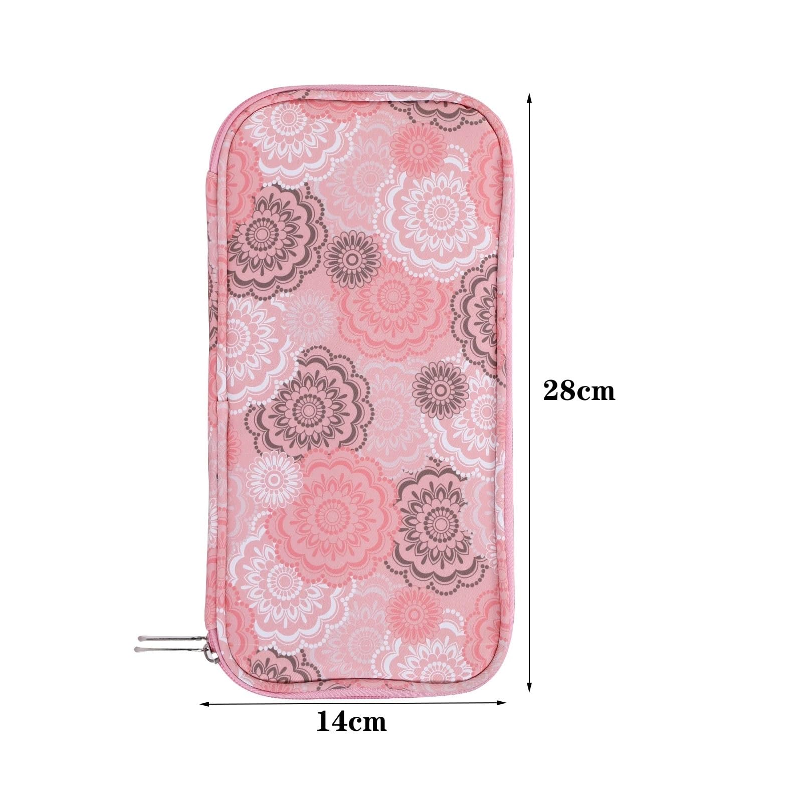 XUCHIL Juego de Agujas de Tejer de Acero Inoxidable de 25CM, Ganchos de Ganchillo de Aluminio con Bolsa de Color Rosa for Accesorios de Costura, Regalo for Mujer Kits de Ganchillo