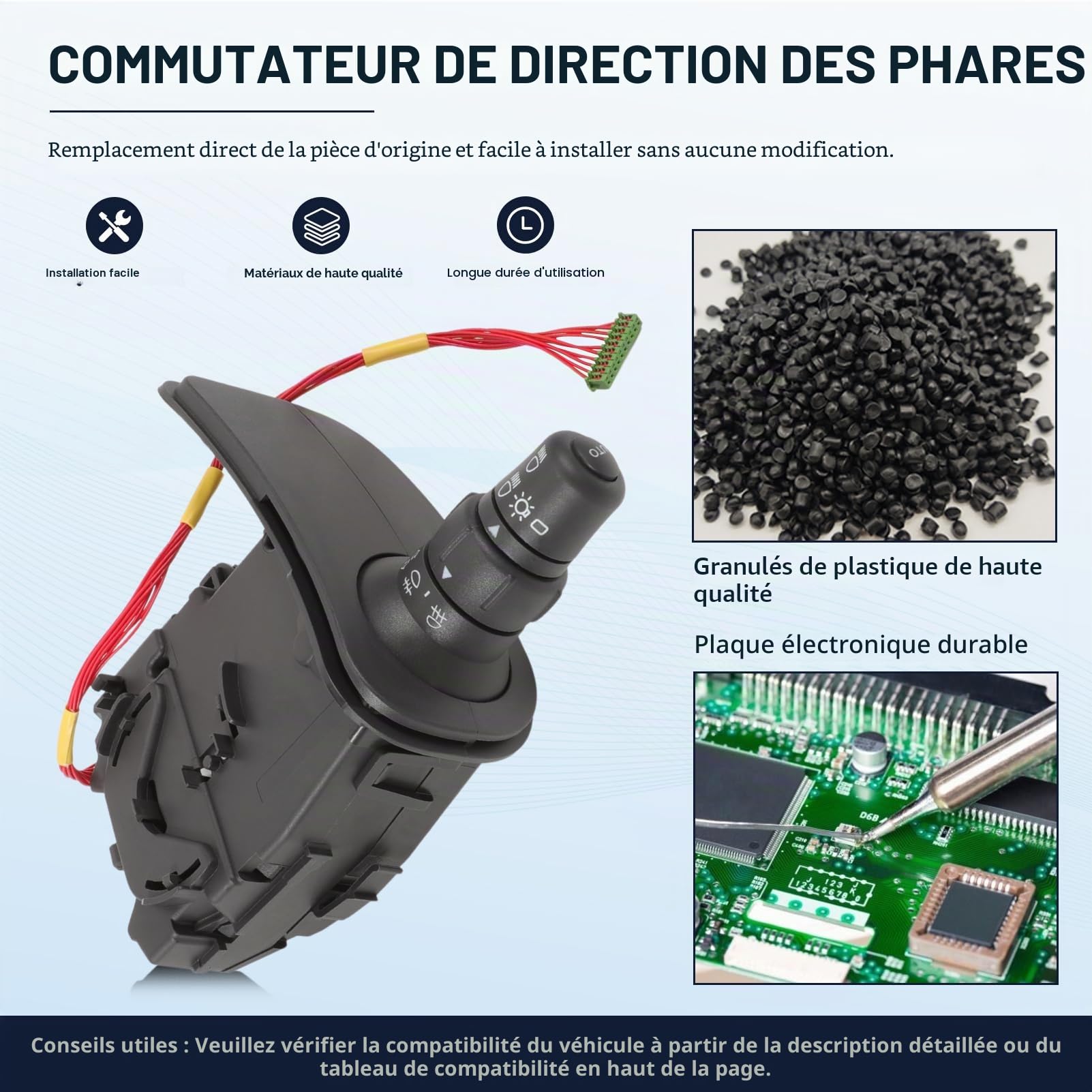 Comodo Clio 3 Modus Commodo de Phares Kangoo 2 Commutateur Commande Clignotant pour Clio MK3 8201590638 255405605R