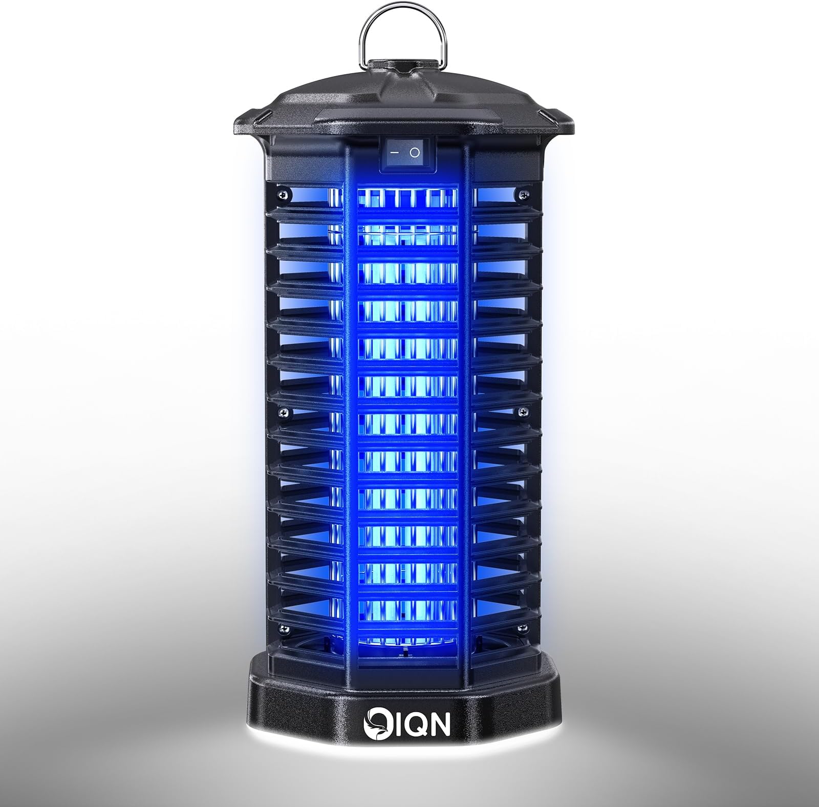 IQN Bug Zapper, Mosquito Fly Zapper Outdoor w/LED Light, Plug in Electric Mosquito Fly Traps Killer -Easy to Hang for Home, Patio, Backyard(Black