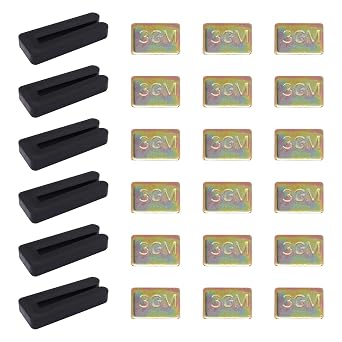 24PCS Ceiling Fan Balancing Kit, 6 Sets Ceiling Fan Blade Balance Kit Including 6PCS Resilient Clips and 18PCS Metal Self-Adhesive 3G Weight