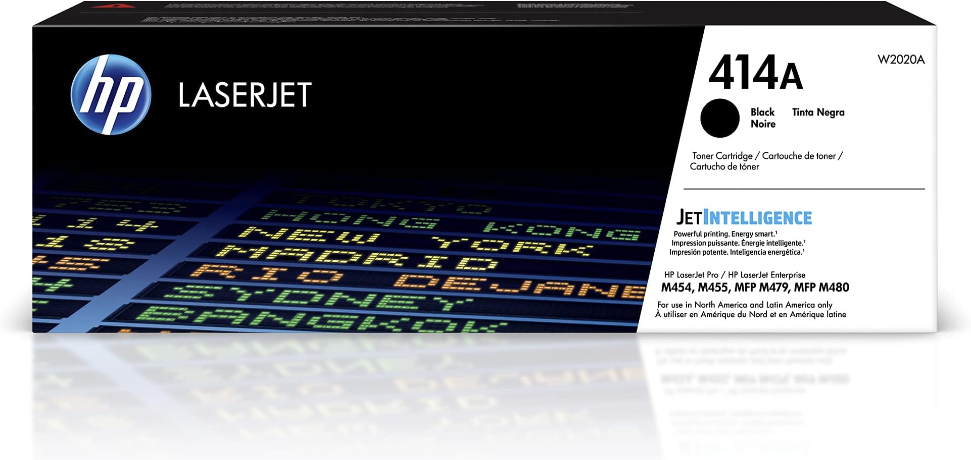 HP 414A Black Toner Cartridge | Works with Color LaserJet Enterprise M455dn, MFP M480f, Pro M454, MFP M479 Series | W2020A