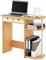 Vista 13 de Escritorio y mesa para computadora portátil Furinno 11193, color verde, Madera, Espresso/Marrón