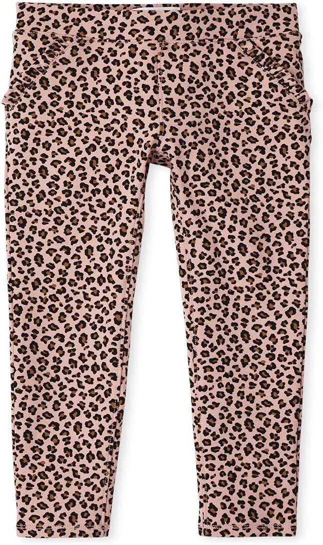 The Children's Place Girls Leopard Ponte Knit Pull on Jeggings