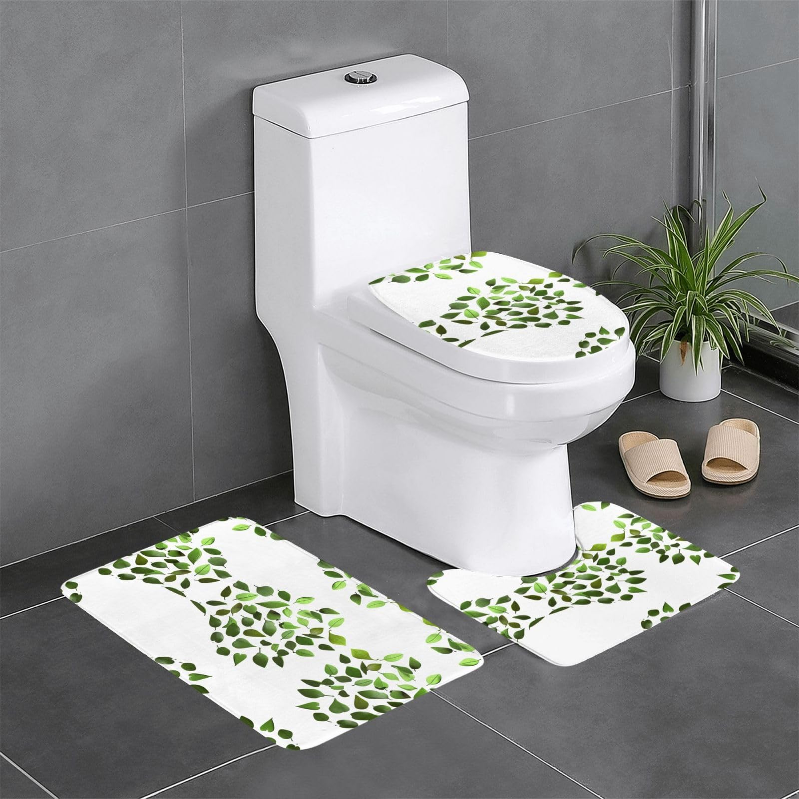 Tapis de salle de bain antidérapants 61x40,6 cm sécurité maximale et haute absorption WHJDPP