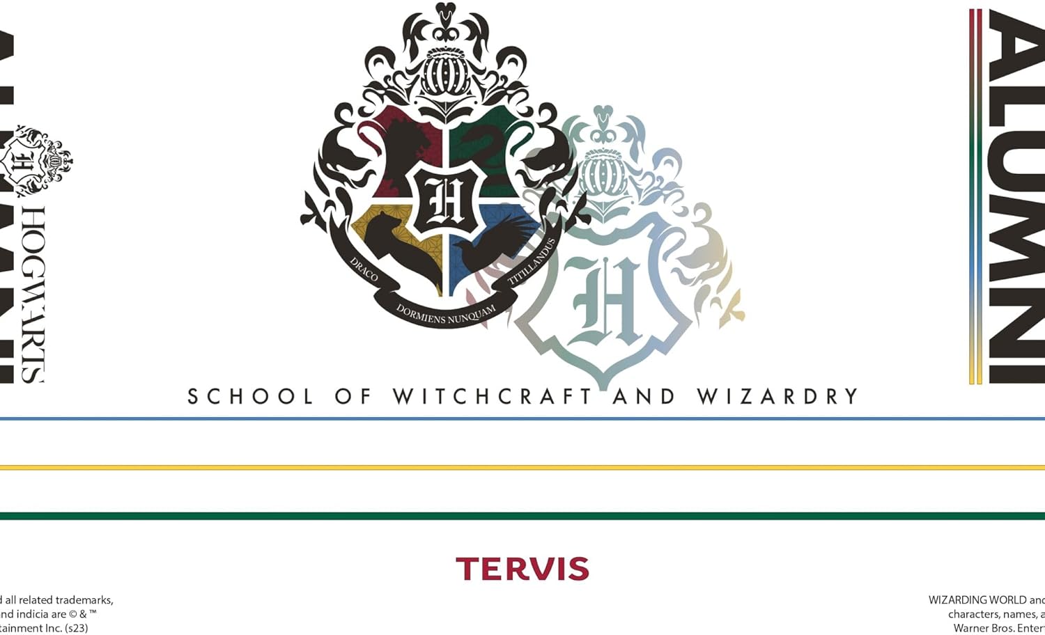 Tervis Traveler Harry Potter Hogwarts Alumni Triple Walled Insulated Tumbler Travel Cup Keeps Drinks Cold & Hot, 20oz, Stainless Steel - Image 2