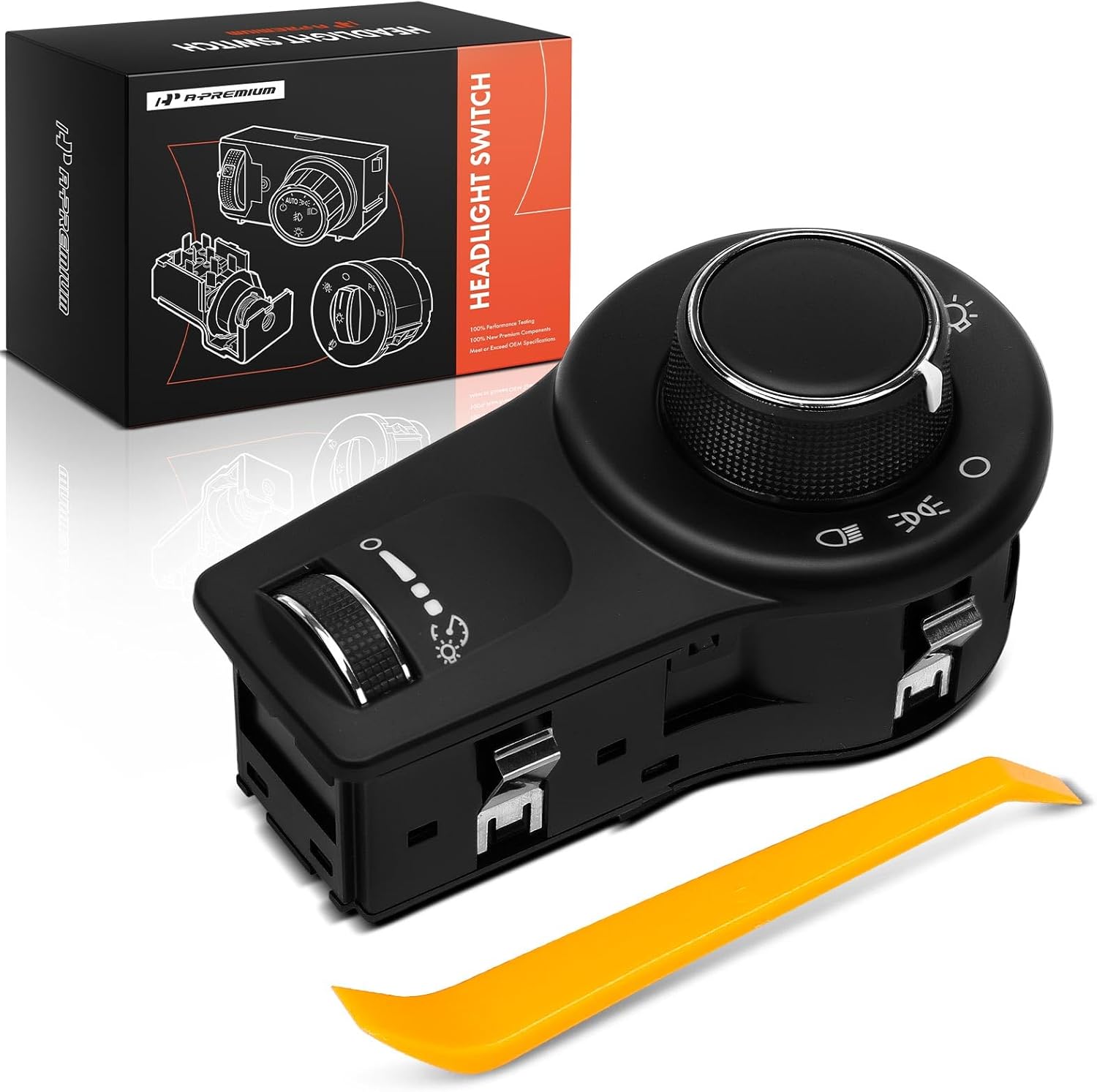 A-Premium Headlight Switch Instrument Panel Headlamp Dimmer Switch Compatible with Jeep KL Series Cherokee 2014-2021 & Chrysler Pacifica 2018-2021, Voyager 2020-2021