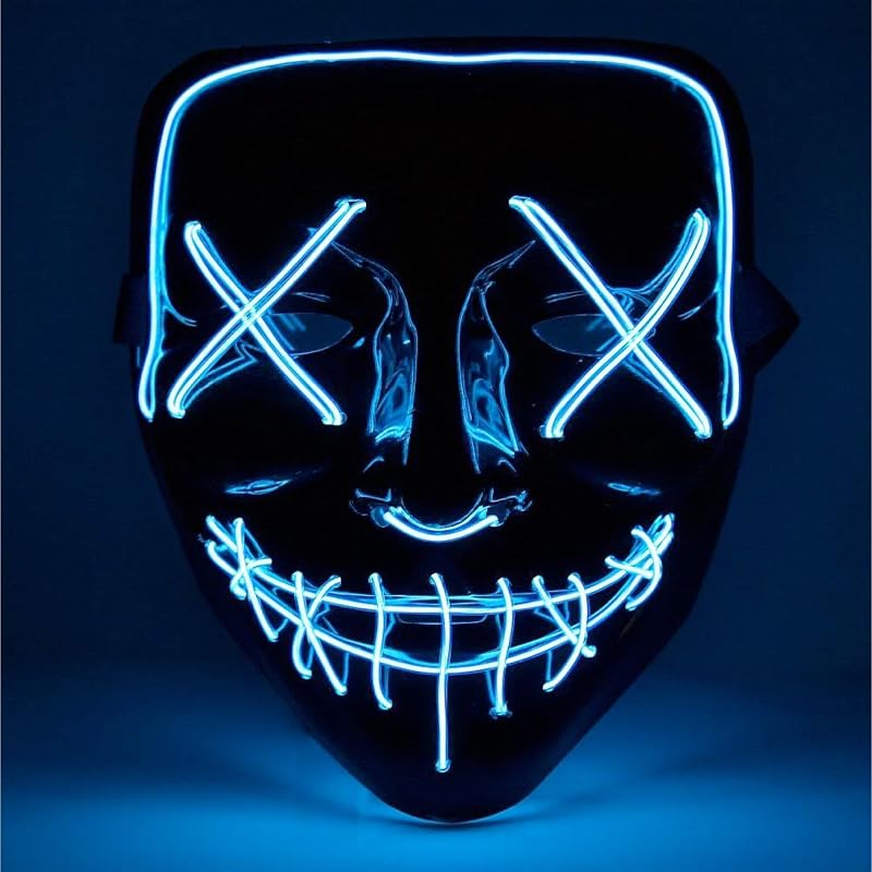 TK Gruppe Maschera horror a LED stile Purge