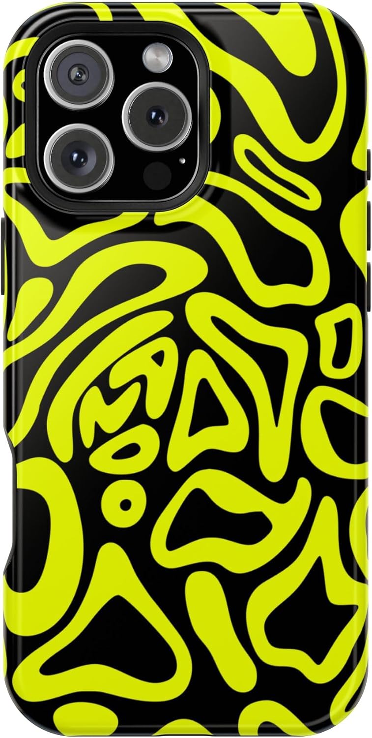 Magnetic Tough Phone Case for Formula Racing. Compatible with All iPhone 16 15 14 13 Series | Best Gift for Racing Fans | Night Racing Design