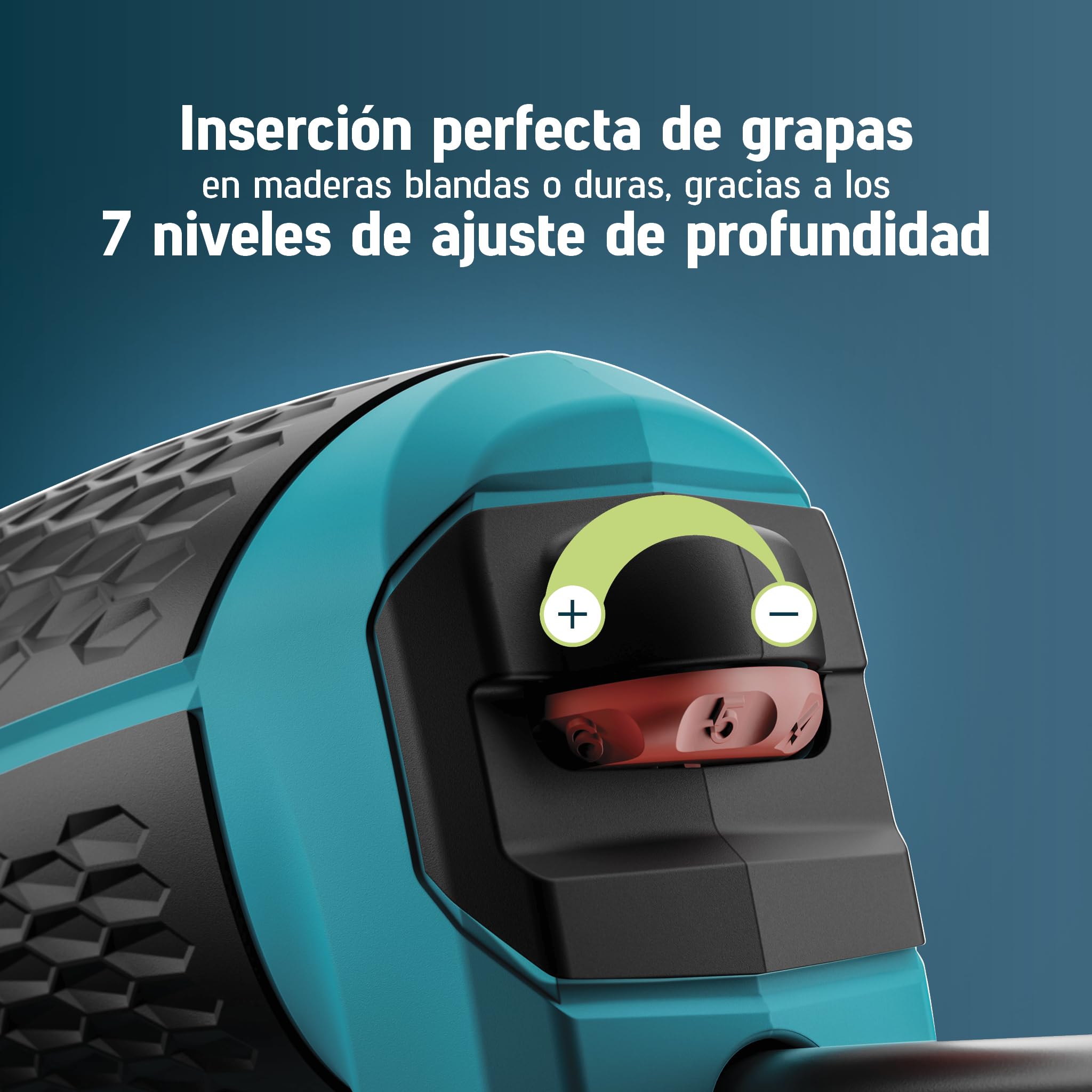 NOVUS TOOLS Juego de grapadora eléctrica J-150 con 1800 grapas, grapadora profesional y pistola de clavos con regulación de la fuerza de impacto, tope de distancia y mecanismo de carga inferior