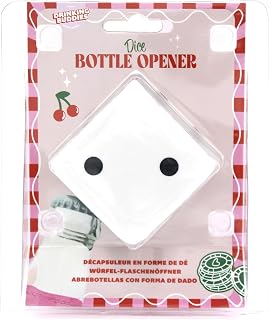 NPW Drinking Buddies Dice Bottle Opener Novelty Bar Tool for Game Nights, Casino-Themed Parties, and Gift Ideas