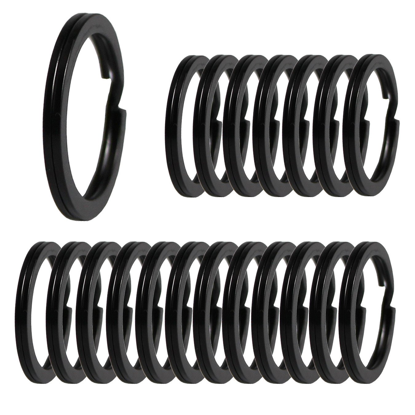 VMUTGA 120 Pièces Anneaux Porte Clé, 6 Tailles Métal Porte-clés