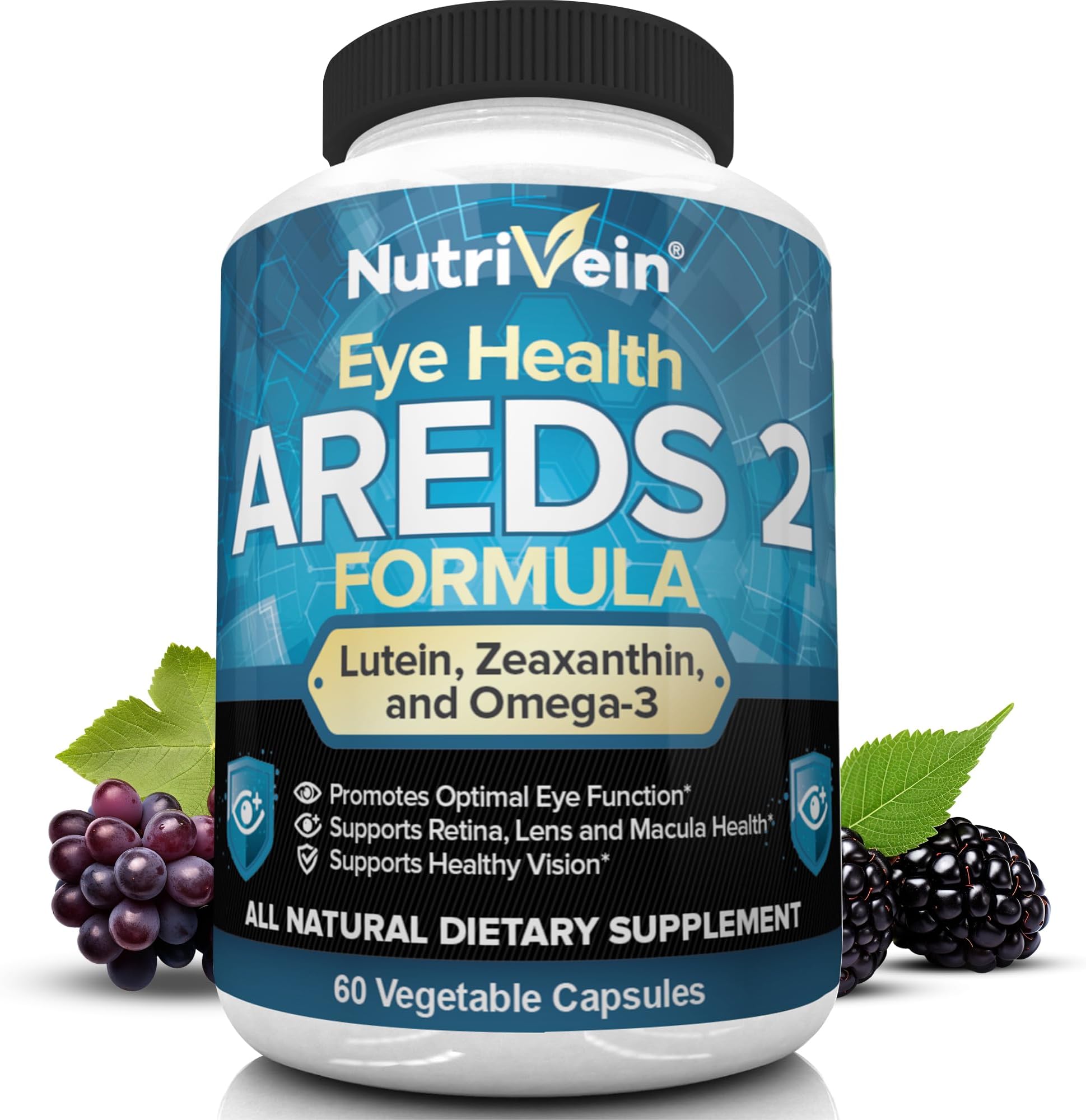AREDS 2 Eye Vitamins - Supports Eye Strain, Dry Eyes
