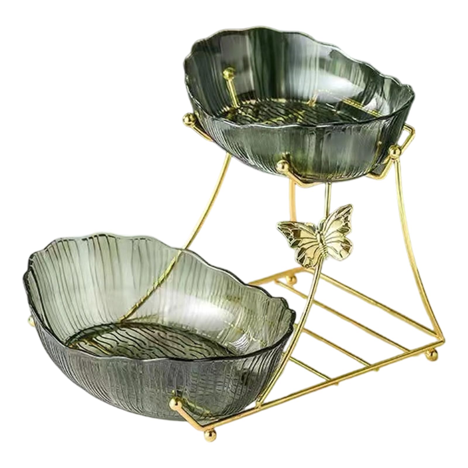 ZEPFJHE Multi Layer Fruit Candy Bowl for Home Outdoor Event Decorative Tiered Fruit Dessert Basket for Party Wedding Treat Bowl