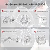 Vista 6 de Autel TPMS Sensor MX-Sensor 315MHz+433MHz 2 en 1 TPS218 Sensor de presión de los neumáticos Sistema de monitoreo Sensor Programa Universal Reemplazo