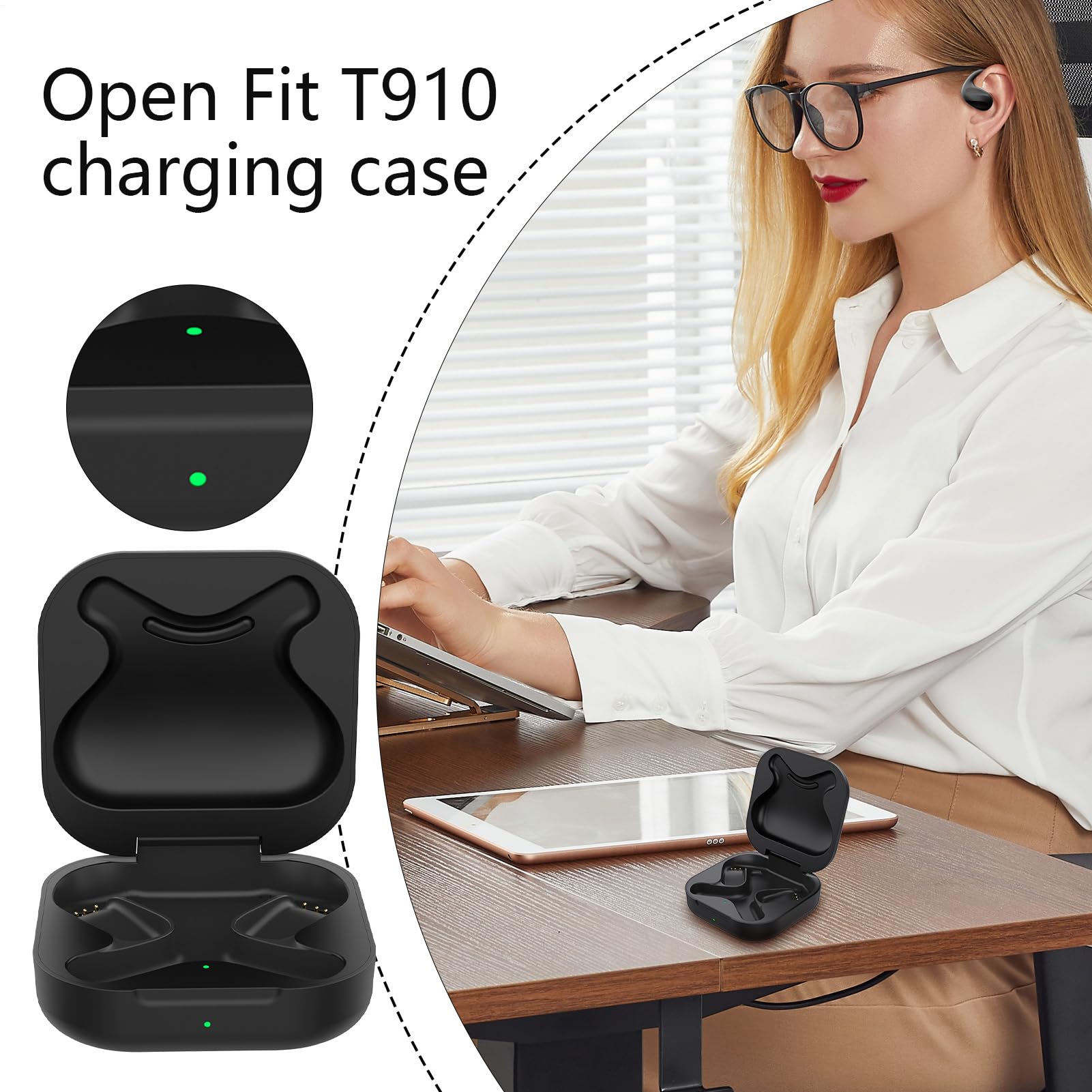 Custodia di ricambio per tappi per le orecchie, caricabatterie, protezione wireless, scatola portatile compatta, comoda custodia per cuffie, sport, viaggi, palestra, ufficio, famiglia, amici, casa