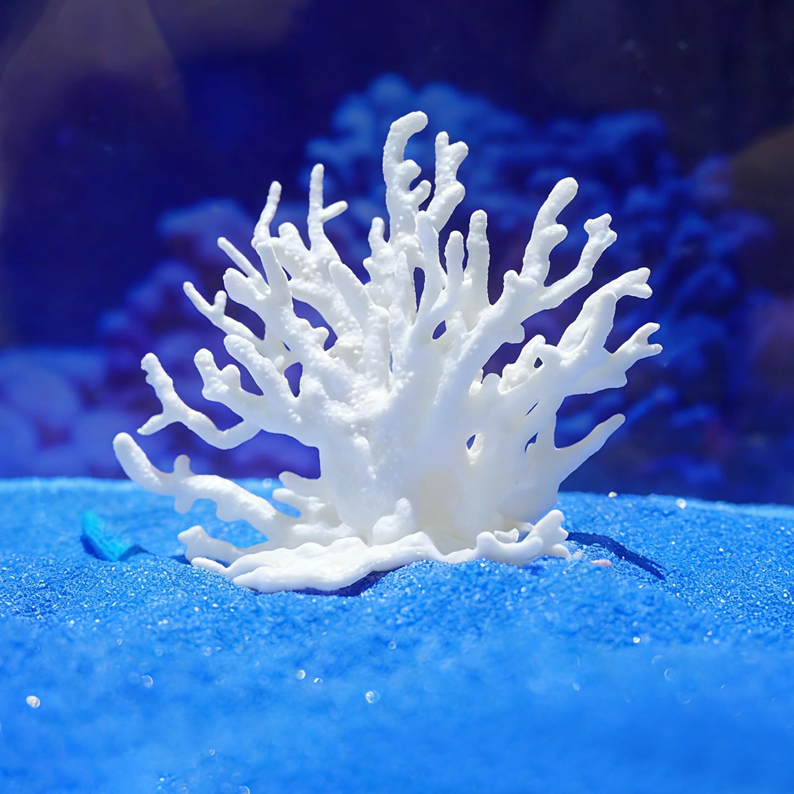 2 Pièces Corail Artificiel, Décoration en Faux Corail, Corails Artificiel Aquarium Décoration, Branches de Corails Artificielles pour Aquarium, 9 X 4 X 8.5 CM, pour Paysage D'aquarium