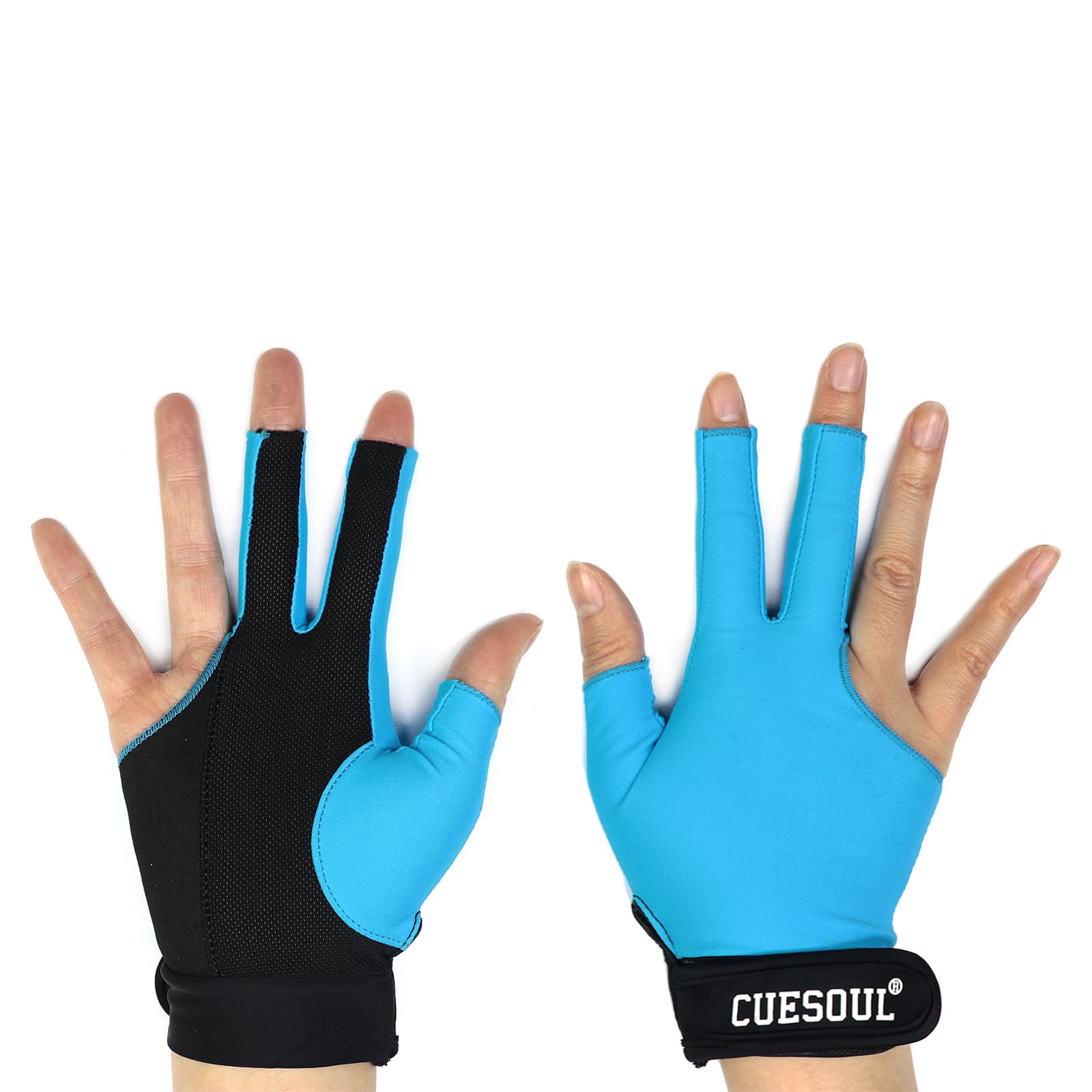 CUESOUL Guantes de Billar Mano Puente Izquierda/Derecha - Adecuado para Juego de Billar/Snooker/Juego de Carambola — view 5