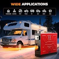 Vista 9 de Calentador diésel 12V/24V/110V 8KW APP Control remoto Calentadores de aire de estacionamiento todo en uno Calentamiento rápido con silenciador