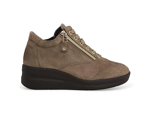 Sneakers Donna in camoscio Beige r25625z