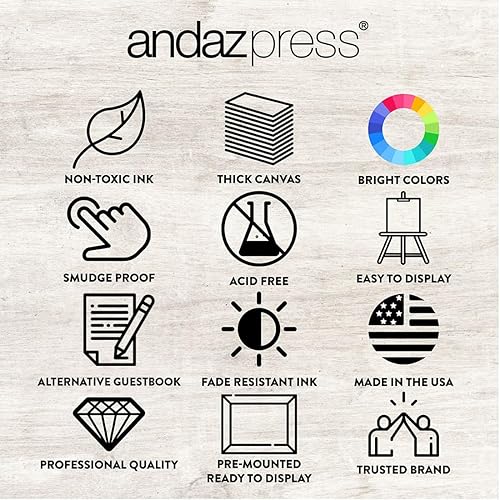 Miniatura 6 de Andaz Press Letrero de bienvenida grande personalizado de BarBat Mitzvah, lienzo premontado de 16 x 20 pulgadas, letrero de foto personalizado para