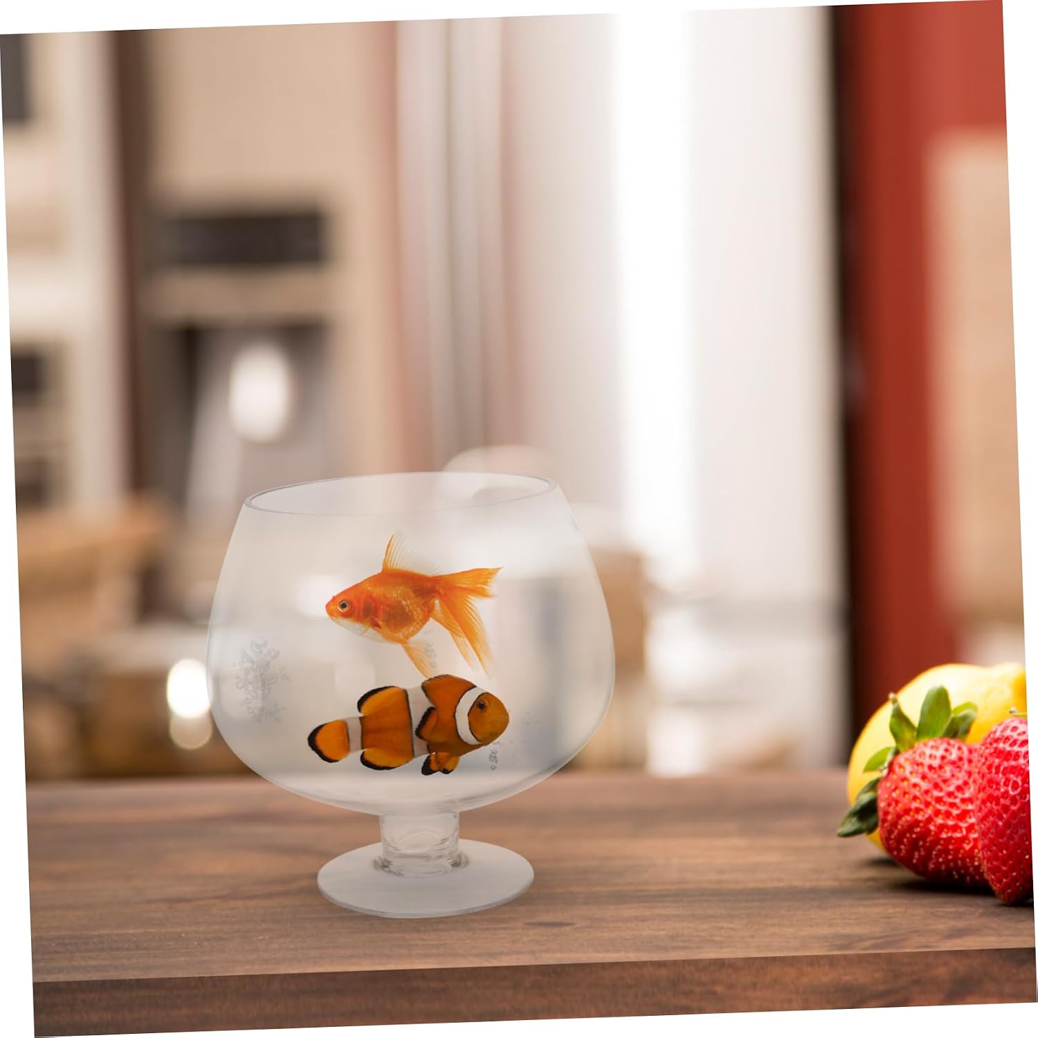 Fish Tank Aquarium Goldfish Tank Desktop Aquarium Tank Betta Tank for Office Decor