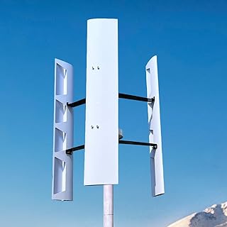1000 W Windgenerator, 12V 24V 48V, Vertikale Windturbine mit Helix-Design, Magnet-Schwebetechnologie, Dreiphasiger Permanentmagnet-Generator mit MPPT-Controller (48, Volt)