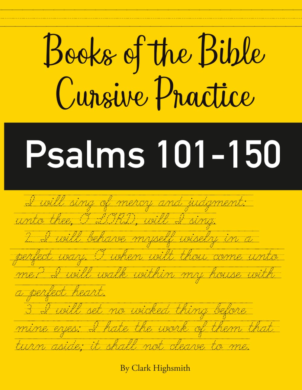 Books of the Bible Cursive Practice: Psalms 51-100