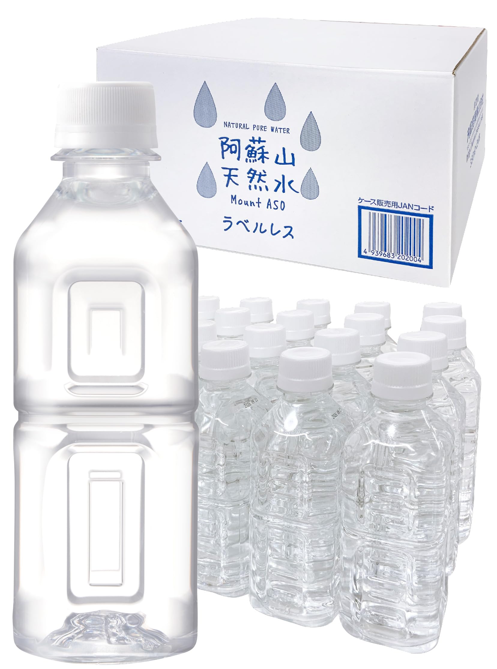 Amazon.co.jp: 阿蘇山天然水 ラベルレス 330ml×24本 入りミネラル